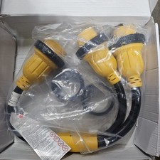 30 Amp Shore Power Splitter Cord NEMA L5-30P to 2X L5-30R, 30A 125V 3750W picture