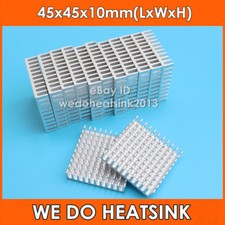 2pcs WE DO HEATSINK 45mm 45*45*10mm Aluminum IC LED Silver Cooler Heatsink picture