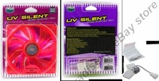 120mm Cooler Master UV Reactive Quiet/Slilent 22dba Fan/Cooler/Blower 12V {RED picture