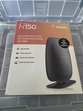 Belkin N150 Wireless Wi-Fi Router 4 Port 2.4 GHz Easy Internet Access picture