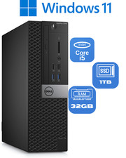 Dell Pre-Owned DELL OPTIPLEX 5050 SFF DESKTOP I5-7500 32GB DDR4 RAM 1TB SSD picture