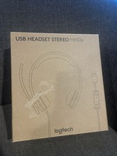 Logitech Wired USB Over Ear Headset Microphone Stereo H650e Black Wideband Audio picture