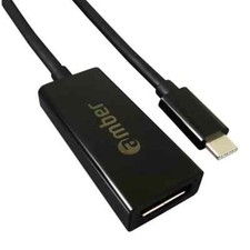 USB Type-C Male to DisplayPort DP Female Adapter Converter Amber CU3-ADP1 4in picture
