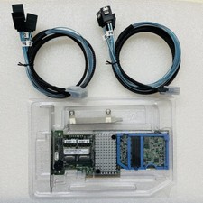 IBM M5110 Flashed To It Mode = 9207-8i PCI-E LSI P20 IT Mode ZFS + 8087 cable picture