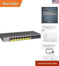 10-Port PoE Gigabit Ethernet Smart Switch GS110TP - Managed, with 8 x PoE+ @ ... picture