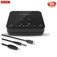Audikast 3 – Bluetooth 5.3 Transmitter for TV Audio via Optical & AUX Outputs... picture