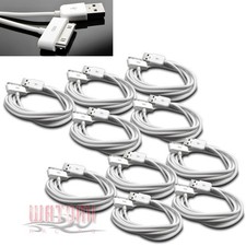 10X 10FT USB 30PIN WHITE CABLE DATA CHARGER FOR GALAXY TAB 7.0 PLUS 8.9 10.1 picture