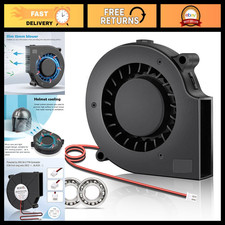 12V Brushless Mini Turbo Blower Fan 75mm x 15mm for Humidifiers, Helmets, 3D Pri picture