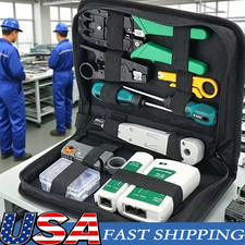 Network Tool Kit - RJ45 Crimper, Tester & Strippers for Ethernet Cable Work picture