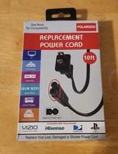 Xtreme Cables 10 Foot Polarized Replacement Power Cord Vizio Hisense PS1 NIOB picture