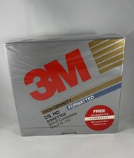 3M DS HD Double Sided High Density IBM 10 Count 5-1/4 Floppy Disks NOS picture