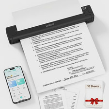 Labeer Portable No-Ink A4 Thermal Mobile Printer 203dpi USB Letter/Legal picture