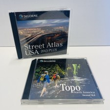 Delorme Topo North America 10.0 GPS w/ Delorme Street Atlas USA 2013 DVD ROMS picture