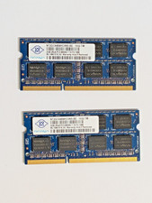 Lot of 2x Nanya 2GB DDR3 Laptop RAM PC3-8500S 1066MHz (4GB Total) picture