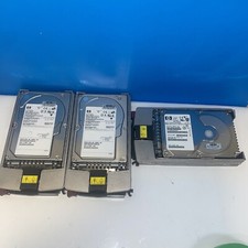 3x    HP 72.8GB, 10k RPM, 3.5 in. Ultra320 SCSI server HDD with 289042-001 caddy picture