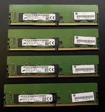 HP 864706-591 32GB (4x8GB) DDR4 2666 ECC REG RDIMM Micron MTA9ASF1G72PZ-2G6D1RI picture