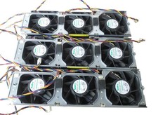 Lot 3 SET OF 3X NICE Supermicro Nidec UltraFlo V80E12BHA5-57 FAN-0126L4 Fans picture