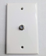 Steren 200-251WH Coax Wall Plates - Pack of 10 - White - Flush Mount - Pro Grade picture