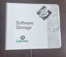 Gateway Software Storage Binder Vintage 1998 CD Pockets picture