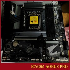FOR GIGABYTE B760M AORUS PRO DDR4*4 128GB HDMI DP Micro ATX Ｍotherboard Test OK picture