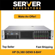 HP ProLiant DL380 G9 Server 2x E5-2640 V4=20 Cores P440ar 256GB RAM 2x 600GB SAS picture