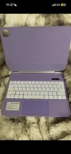 Purple Rigid Plastic Keyboard Folio Case with Backlit Keyboard picture