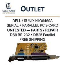 Dell Sunix MIO6469A PCIe Serial Parallel Port Card 0YCJ65 UNTESTED picture