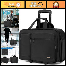 Stylish Rolling Laptop Bag for Travel, Overnight Computer Case for Men & Women picture