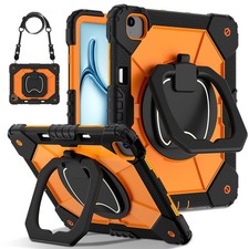 For iPad Air 13 (M4) 2026/Air 11 (M4) 2026 Stand Shockproof Rugged Case Strap picture