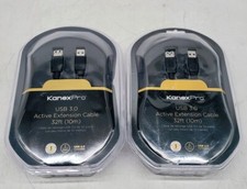 LOT OF 2 KanexPro SuperSpeed USB 3.0 Active Extension Cable EXT-USB32FT picture