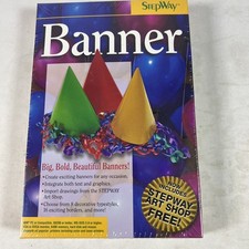 Vintage Pc Software Banner Desktop Publisher Stepway Art Shop Sealed picture