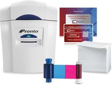 Bodno Magicard Pronto ID Card Printer Bundle w/ 100 Cards & Bronze Software picture