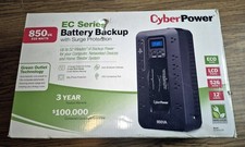 NEW CYBERPOWER EC850LCD ECOLOGIC UPS BATTERY BACKUP, 850VA/510W SURGE PROTECTOR  picture