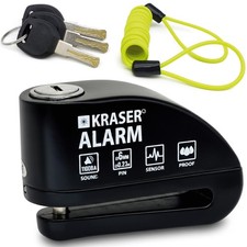 Kraser 6Y Alarm Disc Lock Reinforced Disc Brake Lock 3 Keys Others 2 Heavy Duty picture