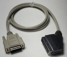 Apple IIGS to RGB SCART Monitor / TV video lead / cable, DB15 male to SCART plug picture