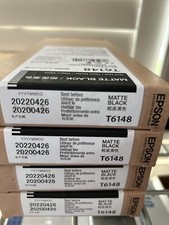 New Epson T6148 Matte Black 220ml UltraChrome Ink Cartridge Date: 2022 picture