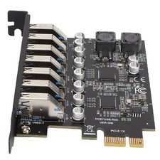 7-Port PCIE Expansion Card PCIE To USB3.2 Expansion Card 5Gbps GEN1 for PC NEW picture