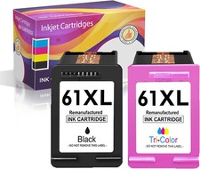 HP 61XL Combo Black Color Replacement Ink Cartridges picture