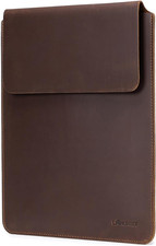 Laptop Sleeve Genuine Leather Slim Tablet Protective Cover for 15/15.6 Inch Macb picture