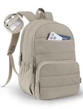 Uselike Travel Backpack for Women, 15.6 16.53 x 11.4 x 8.46 inches, Khaki Ash picture