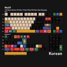 Jaycomia 143-Key PBT Dye-Sub Keycap Set Cherry Profile ISO/ANSI Multi-Lang picture