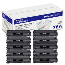 10 Pack CE278A Black Toner Cartridge For HP LaserJet Pro M1536F M1536NF P1650 picture