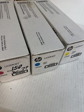 HP 202A CF500A3 Pack - OEM High Yield Toner Cartridges Cyan, Yellow, Magenta picture