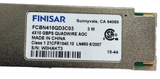 LOT OF 15 Finisar FCBN410QD3C03 40Gb QSFP+ to QSFP+ 3M Active Optical Cables picture