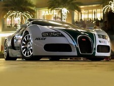 Cars 2014 bugatti veyron police supercar Desk Mat Stitched picture
