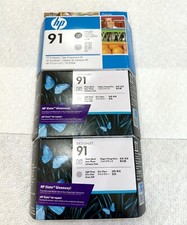 Lot Of 3 GENUINE HP #91 Photo Black/Lt Gray PRINTHEAD C9463A DESIGNJET Z6100 picture