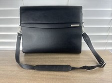 DELSEY leather laptop briefcase shoulder bag in black picture