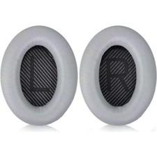 EAR PADSS for Bose QuietComfort QC15 QC25 QC35 QC45 QC35 II Leather Silver 1 Pair picture