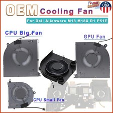 OEM CPU GPU Cooling Fan For Dell Alienware M18 M18X R1 P51E Laptop NEW Original picture