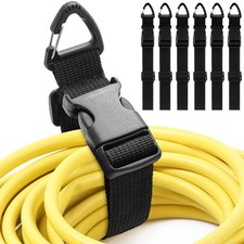 Wowangce 6 Pack 17 Inch Adjustable Extension Cord Holder Organizer with Trian... picture